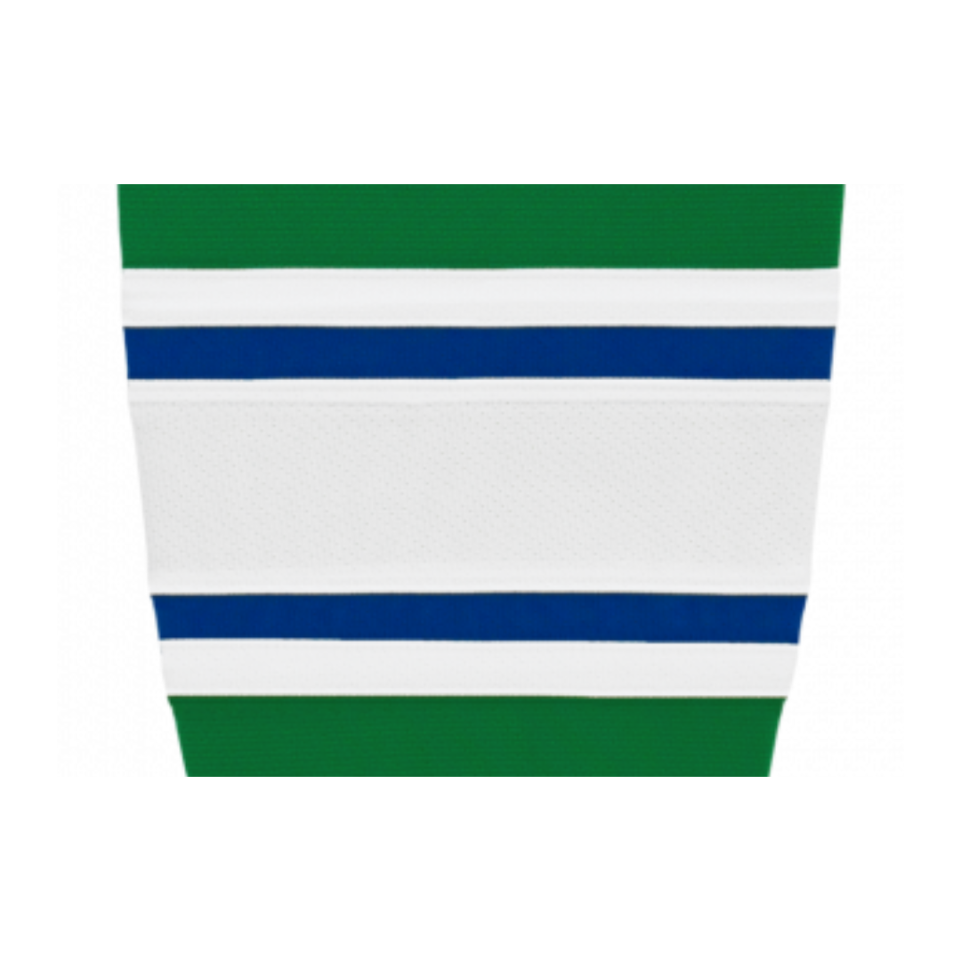 Athletic Knit (AK) HS2100-347 Kelly Green/Royal Blue/White Mesh Ice Hockey Socks - PSH Sports