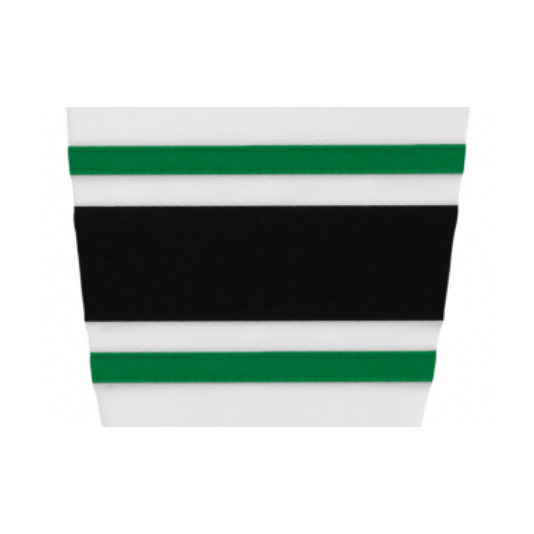 Athletic Knit (AK) HS2100-507 Dallas Stars White Mesh Ice Hockey Socks - PSH Sports