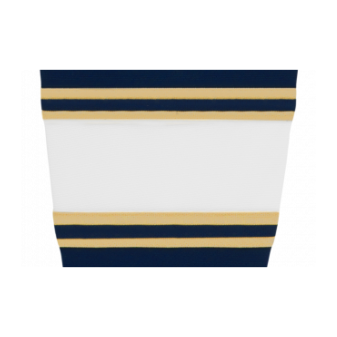 Athletic Knit (AK) HS2100-520 University of Notre Dame Fighting Irish Navy Mesh Ice Hockey Socks - PSH Sports