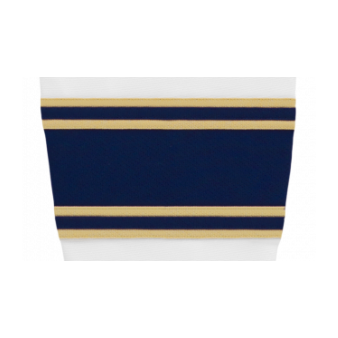 Athletic Knit (AK) HS2100-521 University of Notre Dame Fighting Irish White Mesh Ice Hockey Socks - PSH Sports