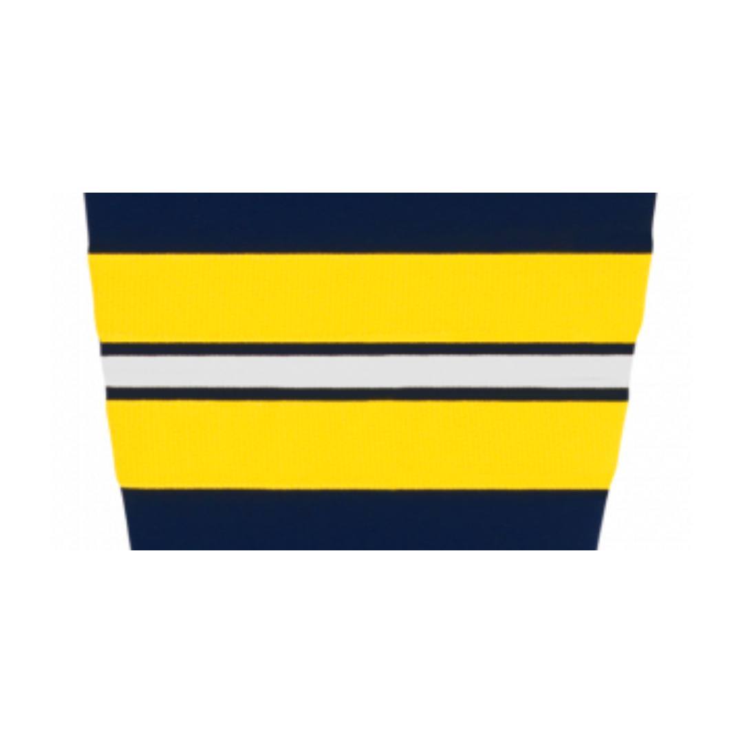 Athletic Knit (AK) HS2100-589 2011 University of Michigan Wolverines Navy Mesh Ice Hockey Socks - PSH Sports