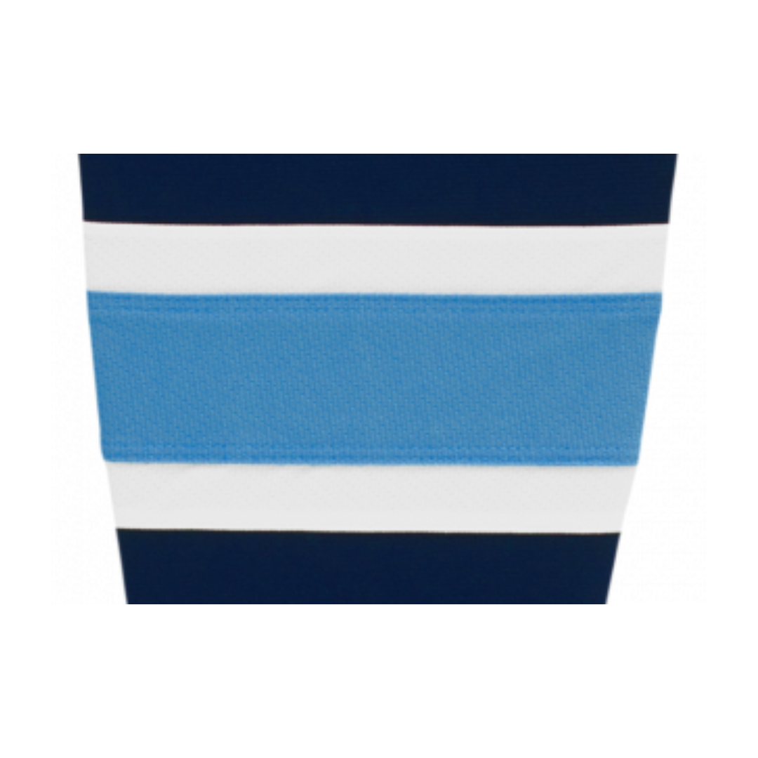 Athletic Knit (AK) HS2100-761 Navy/Sky Blue/White Mesh Ice Hockey Socks - PSH Sports