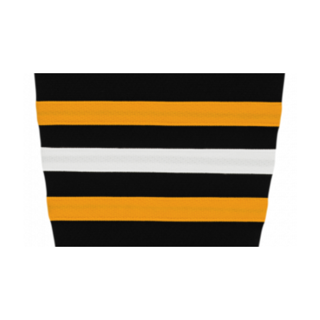 Athletic Knit (AK) HS2100-816 2014 Pittsburgh Penguins Third Black Mesh Ice Hockey Socks - PSH Sports