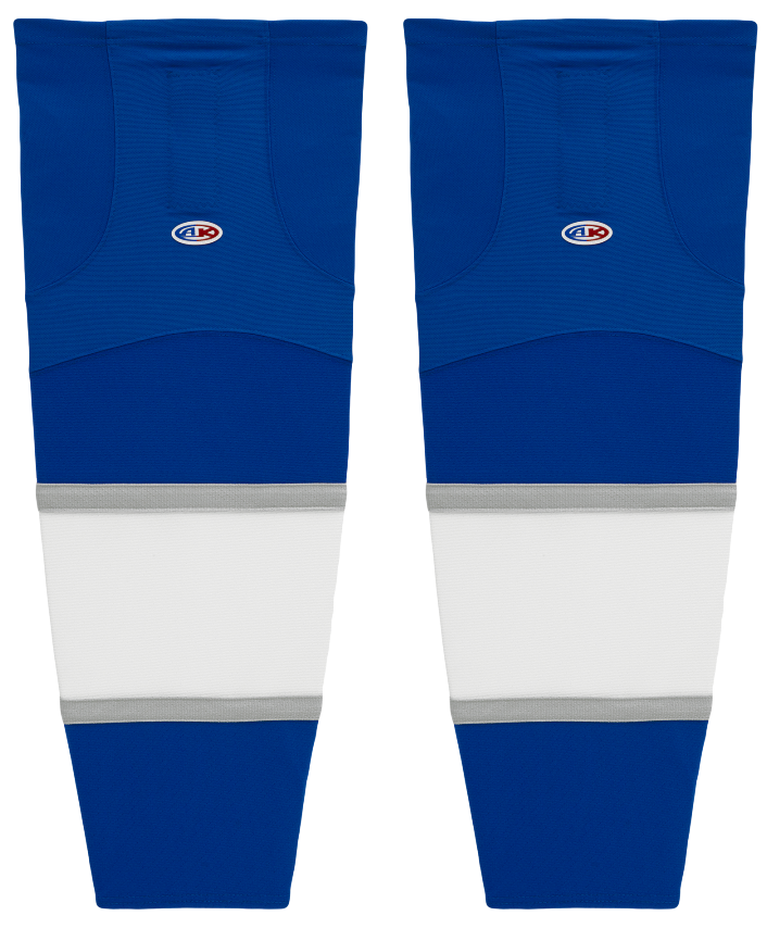 Athletic Knit (AK) HS2100-403 2016 Toronto Maple Leafs Third Royal Blue Mesh Ice Hockey Socks - PSH Sports