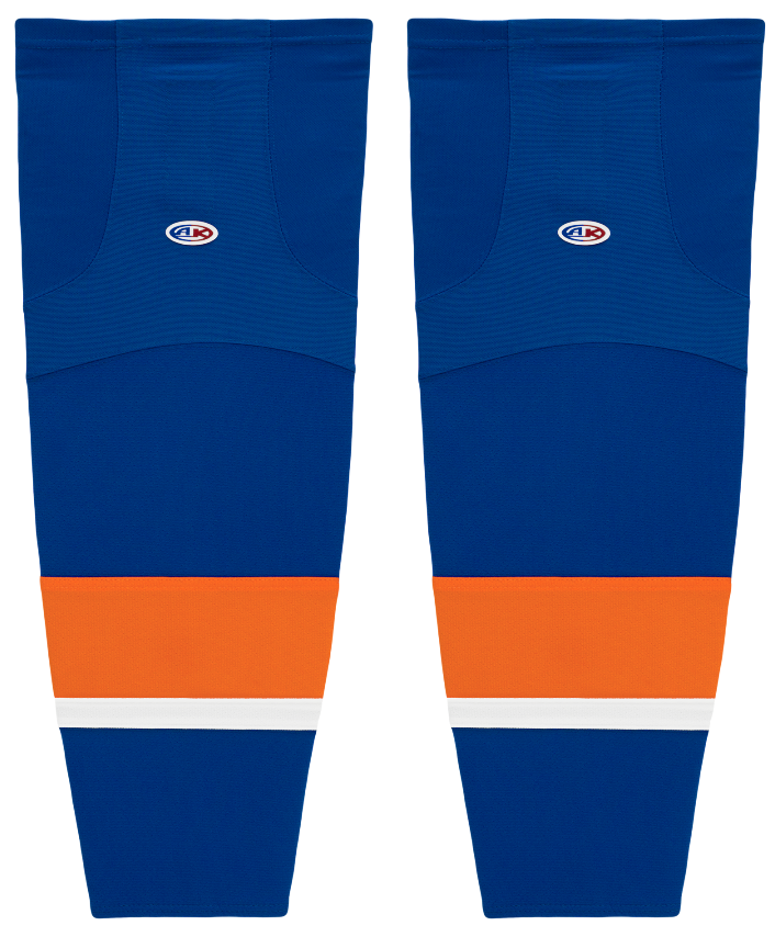 Athletic Knit (AK) HS2100-490 2010 New York Islanders Royal Blue Mesh Ice Hockey Socks - PSH Sports