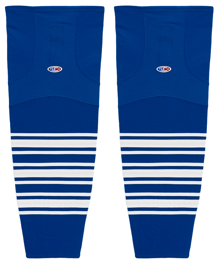 Athletic Knit (AK) HS2100-504 New Toronto Maple Leafs Royal Blue Mesh Ice Hockey Socks - PSH Sports