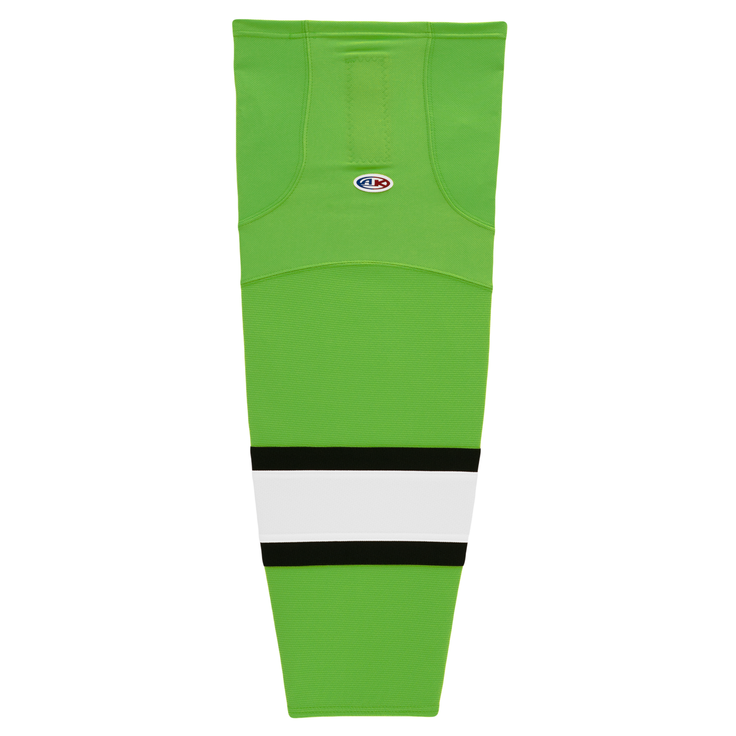 Athletic Knit (AK) HS2100-107 Lime Green/Black/White Mesh Ice Hockey Socks - PSH Sports