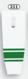 Athletic Knit (AK) HS2100-211 Toronto St. Pats White/Kelly Green Mesh Ice Hockey Socks - PSH Sports