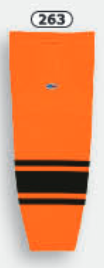 Athletic Knit (AK) HS2100-263 Orange/Black Mesh Ice Hockey Socks - PSH Sports