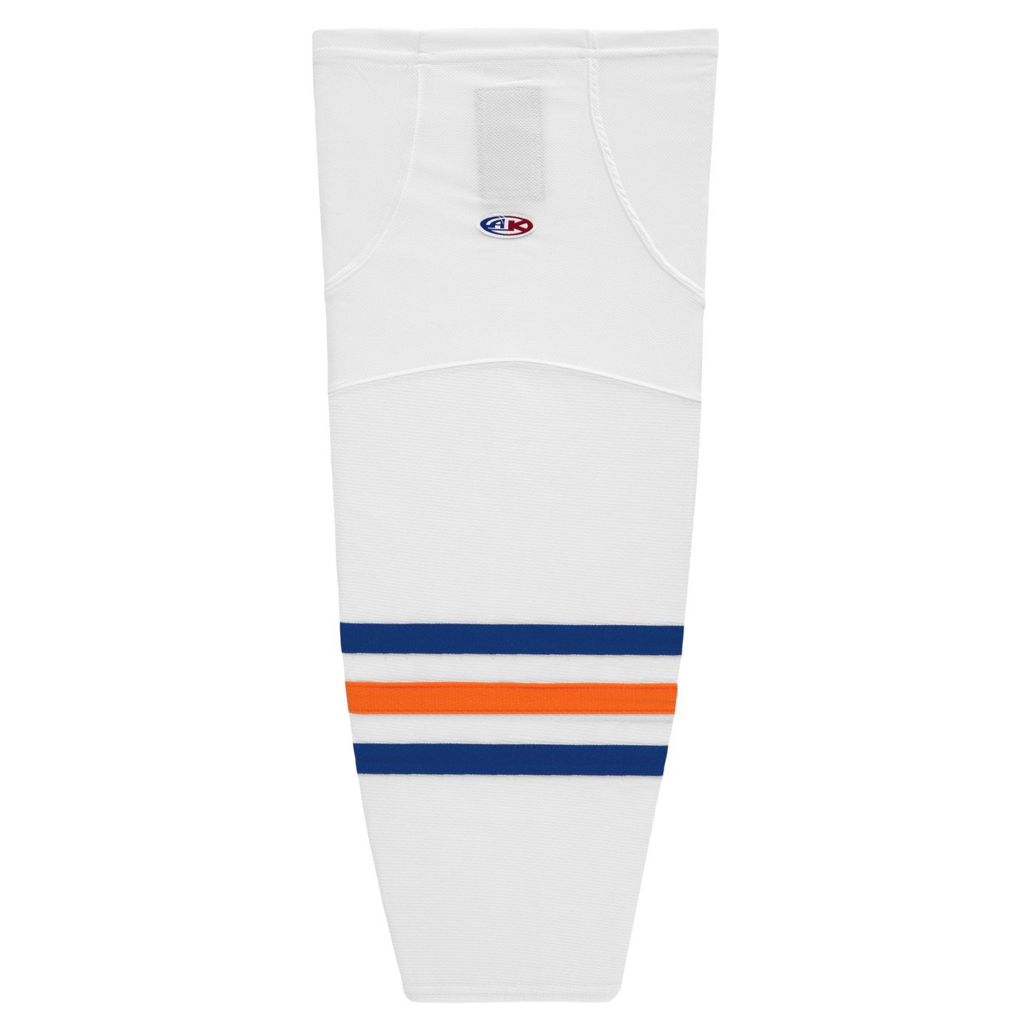 Athletic Knit (AK) HS2100-321 Edmonton Oilers White Mesh Ice Hockey Socks - PSH Sports