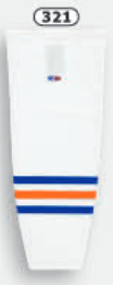 Athletic Knit (AK) HS2100-321 Edmonton Oilers White Mesh Ice Hockey Socks - PSH Sports