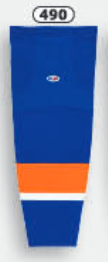 Athletic Knit (AK) HS2100-490 2010 New York Islanders Royal Blue Mesh Ice Hockey Socks - PSH Sports
