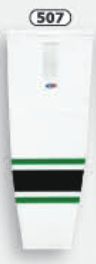 Athletic Knit (AK) HS2100-507 Dallas Stars White Mesh Ice Hockey Socks - PSH Sports
