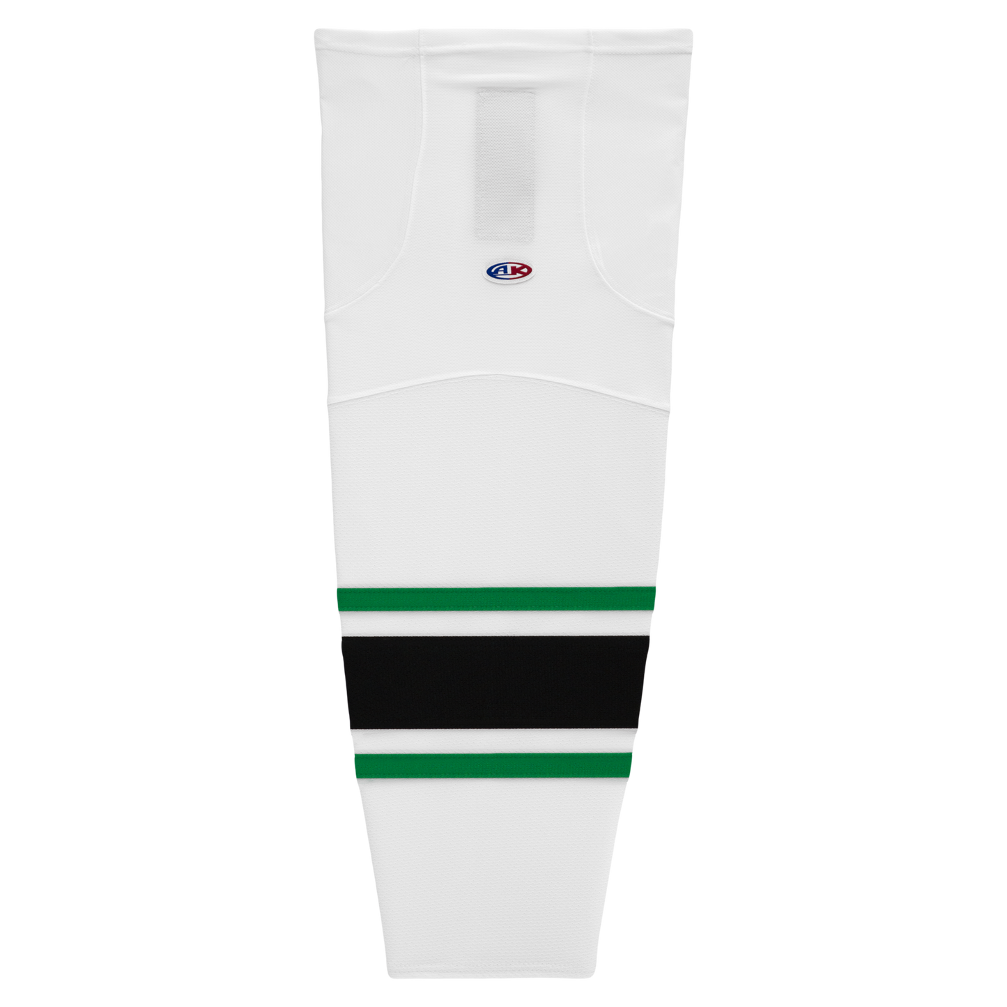 Athletic Knit (AK) HS2100-507 Dallas Stars White Mesh Ice Hockey Socks - PSH Sports