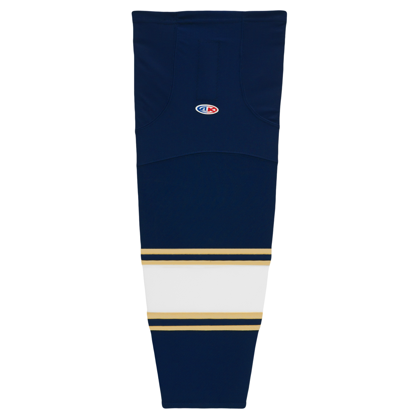 Athletic Knit (AK) HS2100-520 University of Notre Dame Fighting Irish Navy Mesh Ice Hockey Socks - PSH Sports