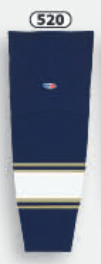 Athletic Knit (AK) HS2100-520 University of Notre Dame Fighting Irish Navy Mesh Ice Hockey Socks - PSH Sports