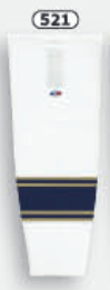 Athletic Knit (AK) HS2100-521 University of Notre Dame Fighting Irish White Mesh Ice Hockey Socks - PSH Sports