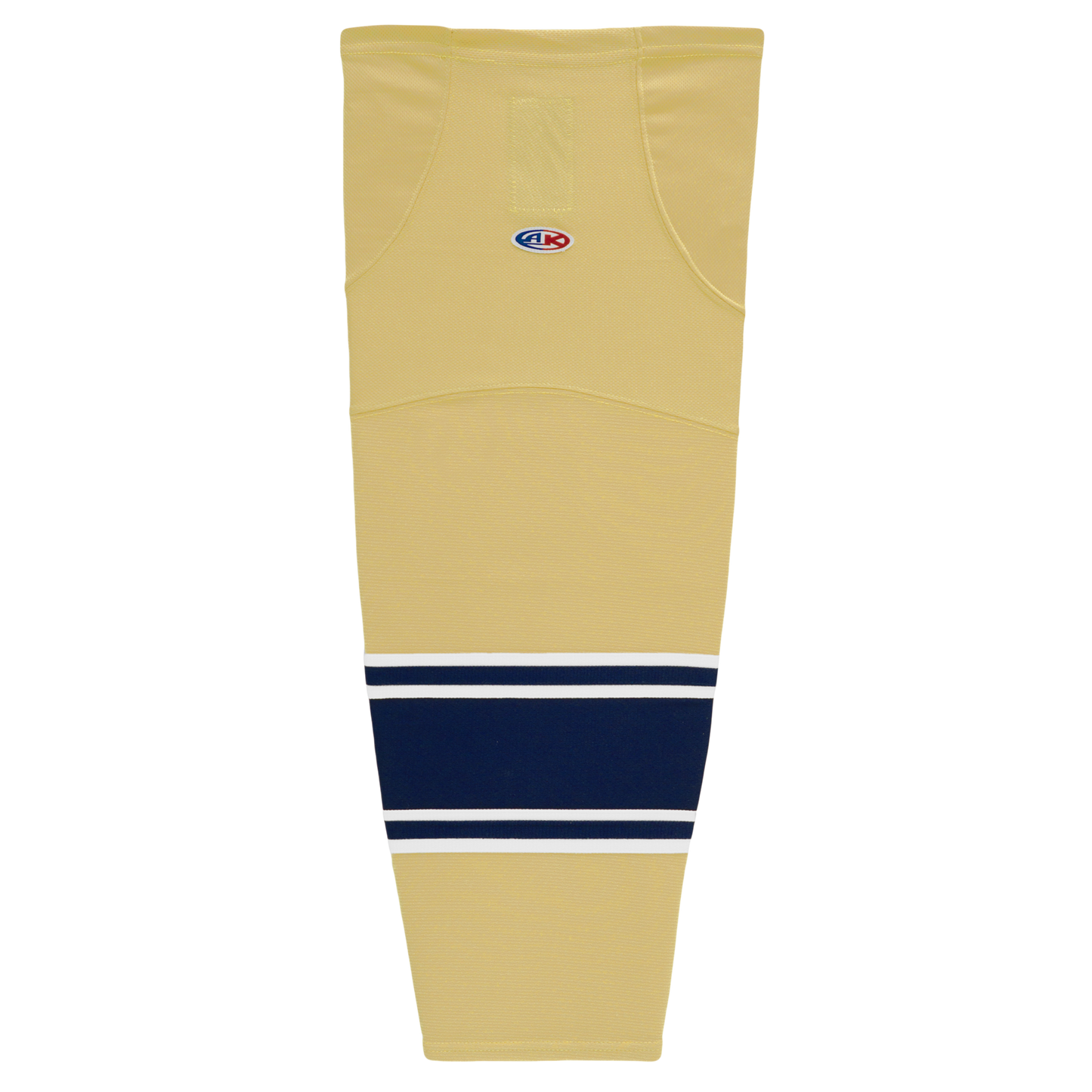 Athletic Knit (AK) HS2100-522 University of Notre Dame Fighting Irish Vegas Gold Mesh Ice Hockey Socks - PSH Sports