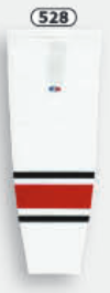 Athletic Knit (AK) HS2100-528 2013 Carolina Hurricanes White Mesh Ice Hockey Socks - PSH Sports