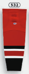 Athletic Knit (AK) HS2100-532 2017 Carolina Hurricanes Red Mesh Ice Hockey Socks - PSH Sports