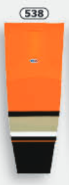 Athletic Knit (AK) HS2100-538 2014 Anaheim Ducks Orange/Black Mesh Ice Hockey Socks - PSH Sports