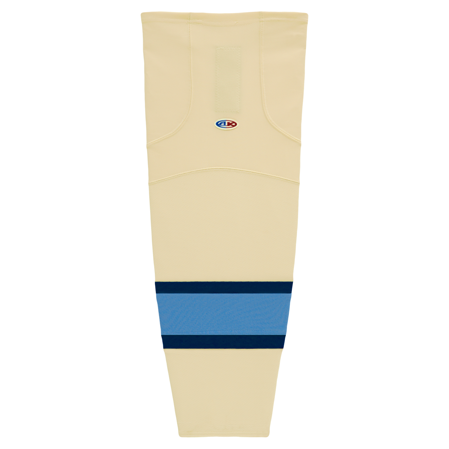 Athletic Knit (AK) HS2100-545 Sand/Navy/Sky Blue Mesh Ice Hockey Socks - PSH Sports