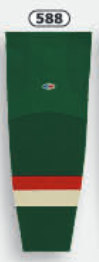 Athletic Knit (AK) HS2100-588 2016 Minnesota Wild Stadium Series Dark Green Mesh Ice Hockey Socks - PSH Sports