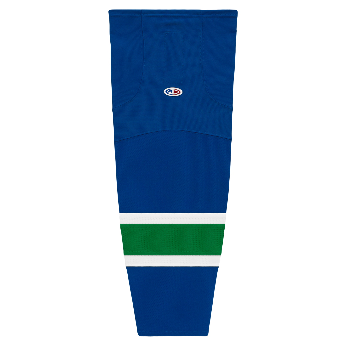 Athletic Knit (AK) HS2100-622 2004 Vancouver Canucks Royal Blue Mesh Ice Hockey Socks - PSH Sports