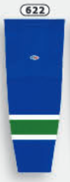 Athletic Knit (AK) HS2100-622 2004 Vancouver Canucks Royal Blue Mesh Ice Hockey Socks - PSH Sports