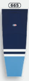 Athletic Knit (AK) HS2100-665 2010 Florida Panthers Third Navy Mesh Ice Hockey Socks - PSH Sports
