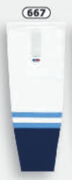 Athletic Knit (AK) HS2100-667 2010 Florida Panthers Third White Mesh Ice Hockey Socks - PSH Sports