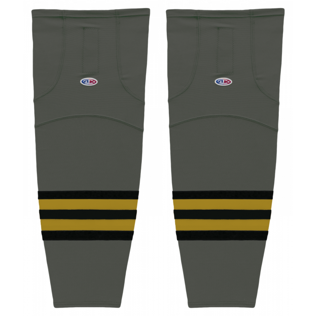 Athletic Knit (AK) HS2100-748 Vegas Golden Knights Graphite Mesh Ice Hockey Socks - PSH Sports