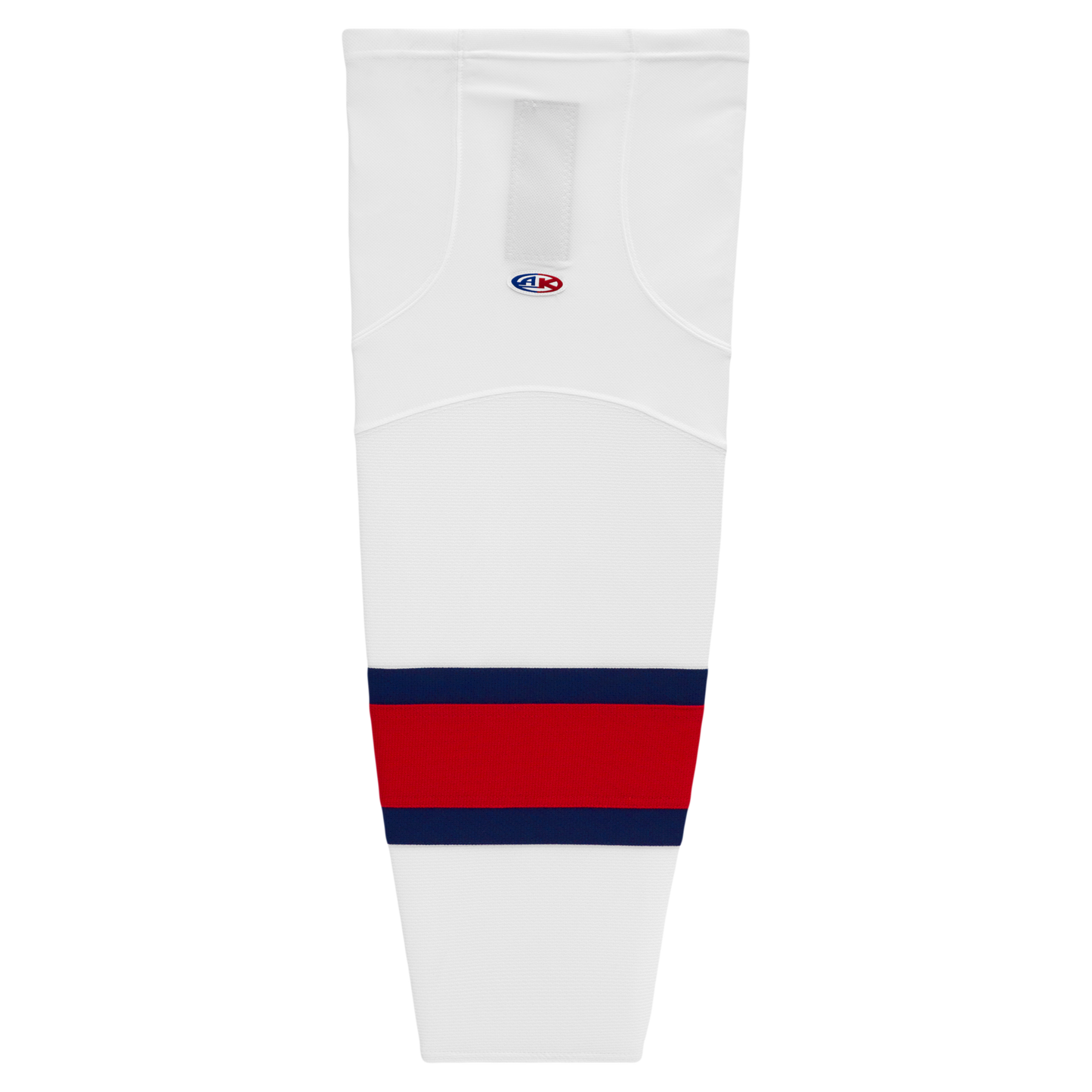 Athletic Knit (AK) HS2100-765 White/Navy/Red Mesh Ice Hockey Socks - PSH Sports