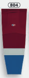 Athletic Knit (AK) HS2100-804 2011 Colorado Avalanche Cardinal Red Mesh Ice Hockey Socks - PSH Sports