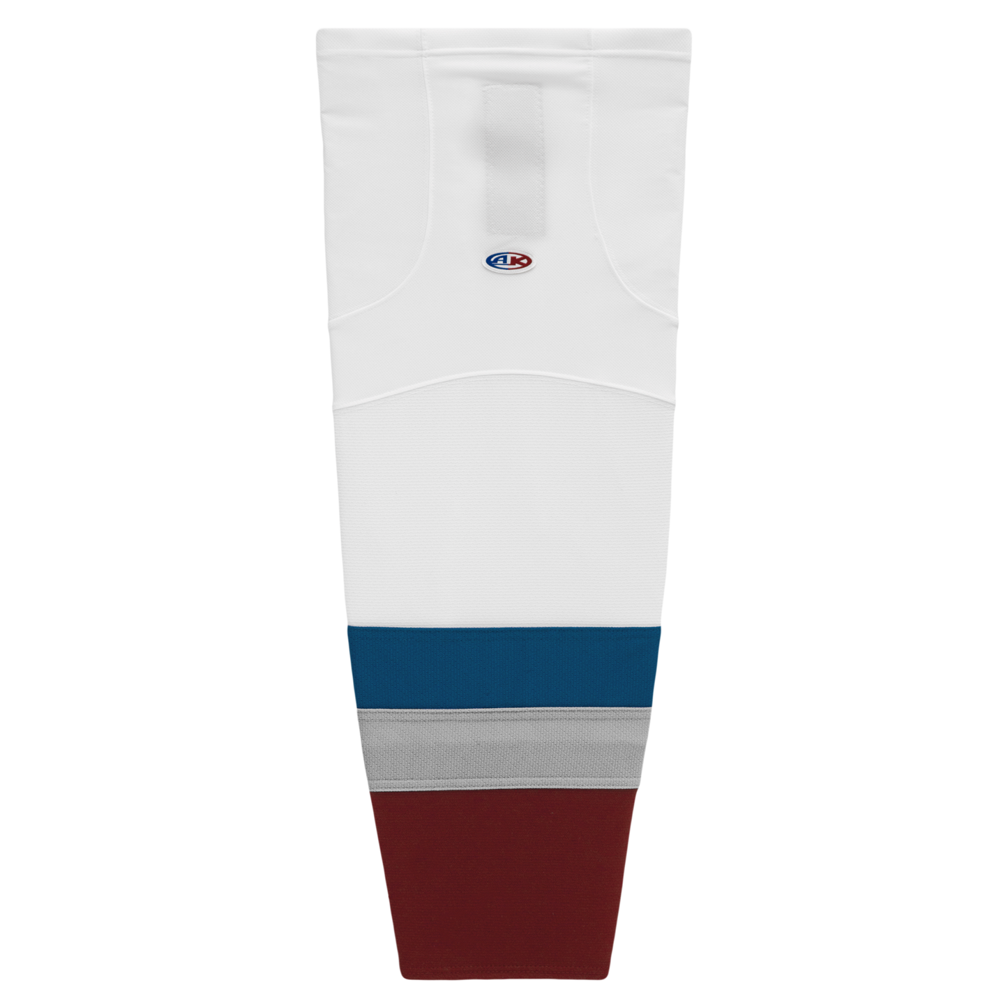 Athletic Knit (AK) HS2100-805 2011 Colorado Avalanche White Mesh Ice Hockey Socks - PSH Sports