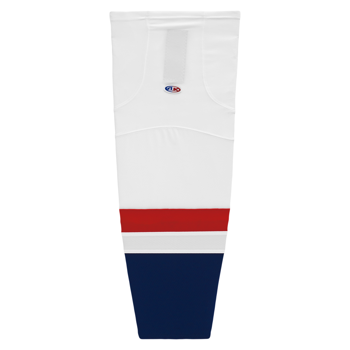 Athletic Knit (AK) HS2100-809 2013 Washington Capitals White Mesh Ice Hockey Socks - PSH Sports