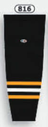 Athletic Knit (AK) HS2100-816 2014 Pittsburgh Penguins Third Black Mesh Ice Hockey Socks - PSH Sports