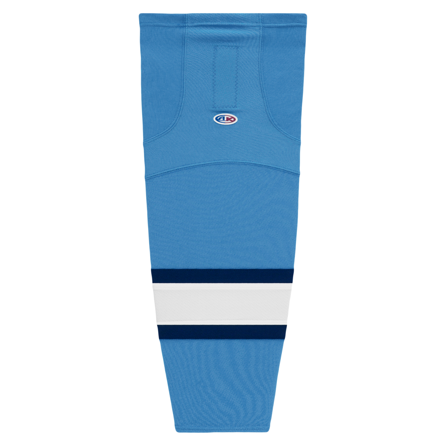 Athletic Knit (AK) HS2100-828 2008 Pittsburgh Penguins Third Sky Blue Mesh Ice Hockey Socks - PSH Sports