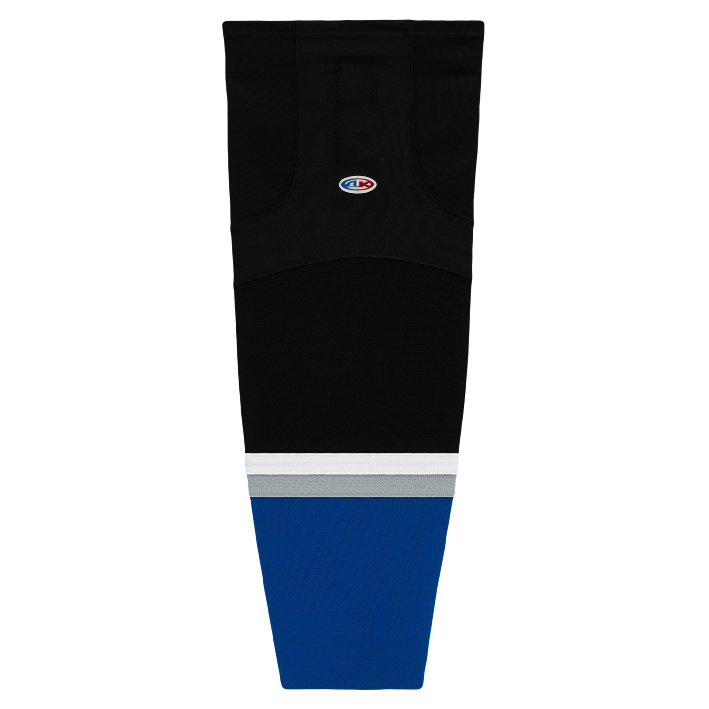 Athletic Knit (AK) HS2100-838 2009 Tampa Bay Lightning Third Black/Royal Blue Mesh Ice Hockey Socks - PSH Sports