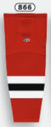 Athletic Knit (AK) HS2100-866 2017 New Jersey Devils Red Mesh Ice Hockey Socks - PSH Sports