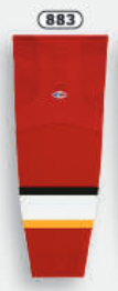 Athletic Knit (AK) HS2100-883 2013 Calgary Flames Red Mesh Ice Hockey Socks - PSH Sports