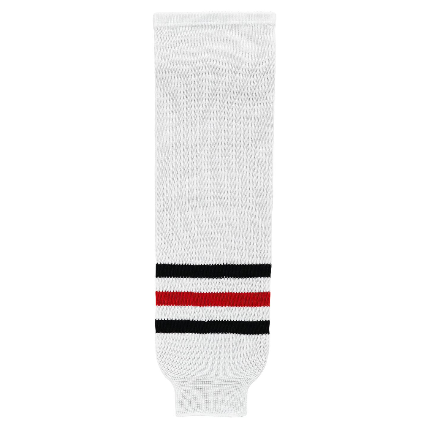 Athletic Knit (AK) HS630-305 Red Deer Rebels White Knit Ice Hockey Socks - PSH Sports
