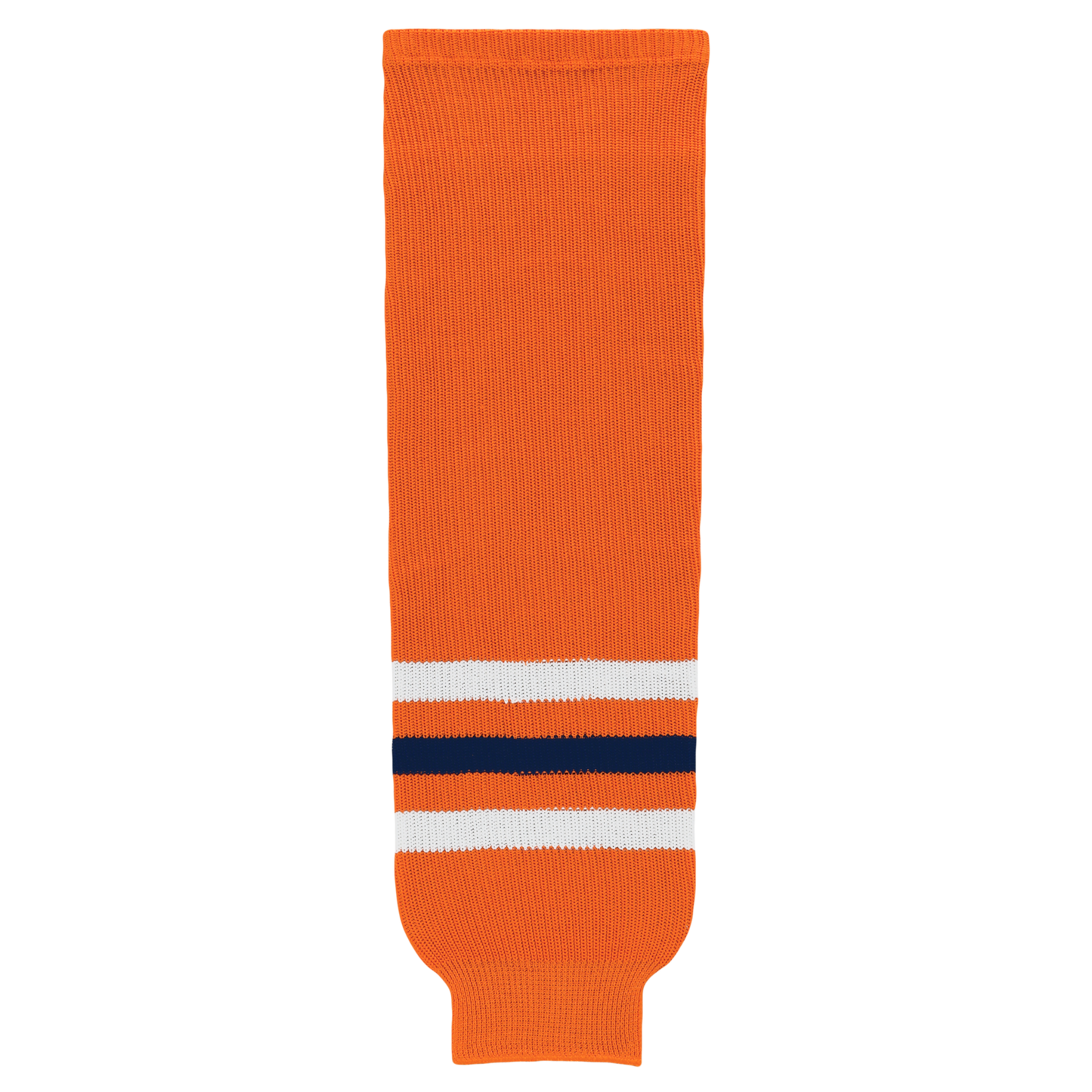 Athletic Knit (AK) HS630-369 2017 Edmonton Oilers Orange Knit Ice Hockey Socks - PSH Sports