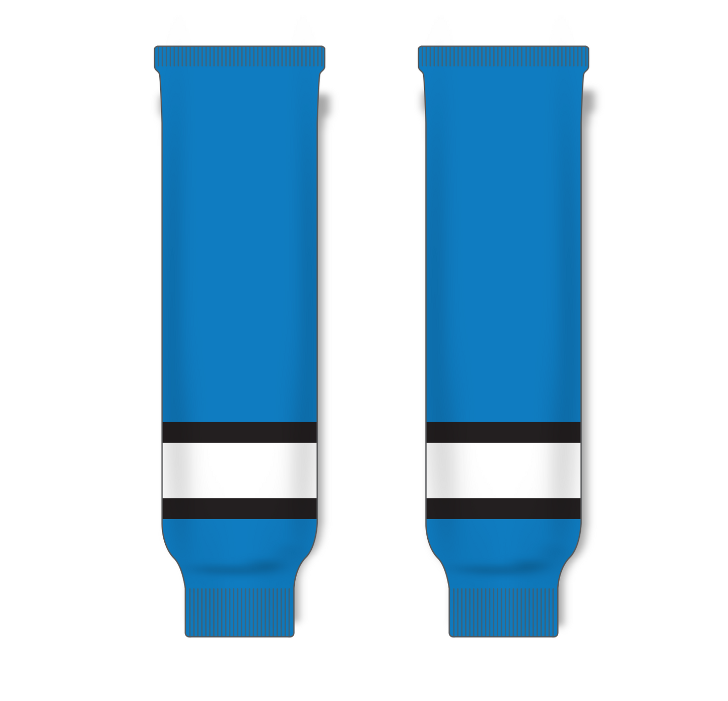 Athletic Knit (AK) HS630 Pro Blue/Black/White Ice Hockey Socks - PSH Sports