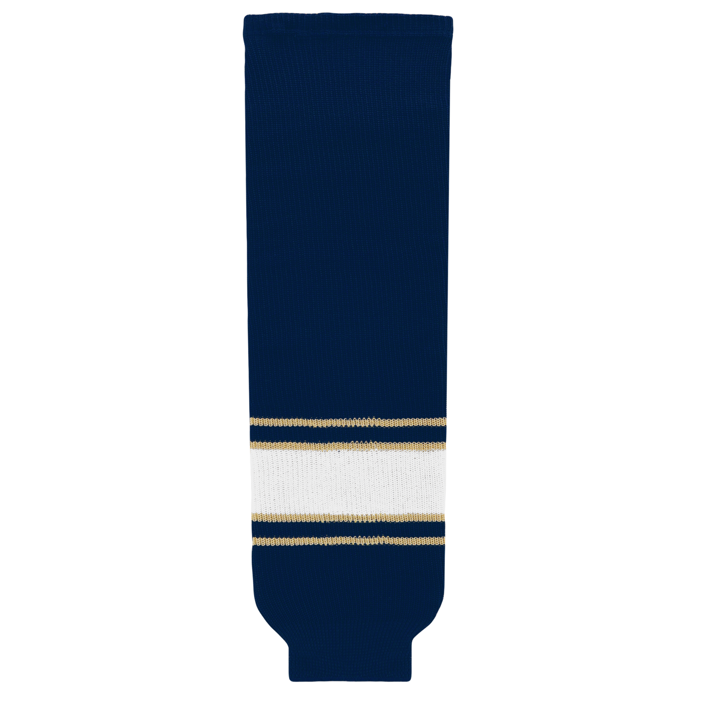 Athletic Knit (AK) HS630-520 University of Notre Dame Fighting Irish Navy Knit Ice Hockey Socks - PSH Sports