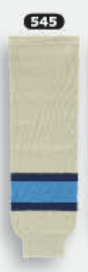 Athletic Knit (AK) HS630-545 Sand/Navy/Sky Blue Knit Ice Hockey Socks - PSH Sports