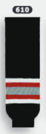 Athletic Knit (AK) HS630-610 Buffalo Sabres Black Knit Ice Hockey Socks - PSH Sports