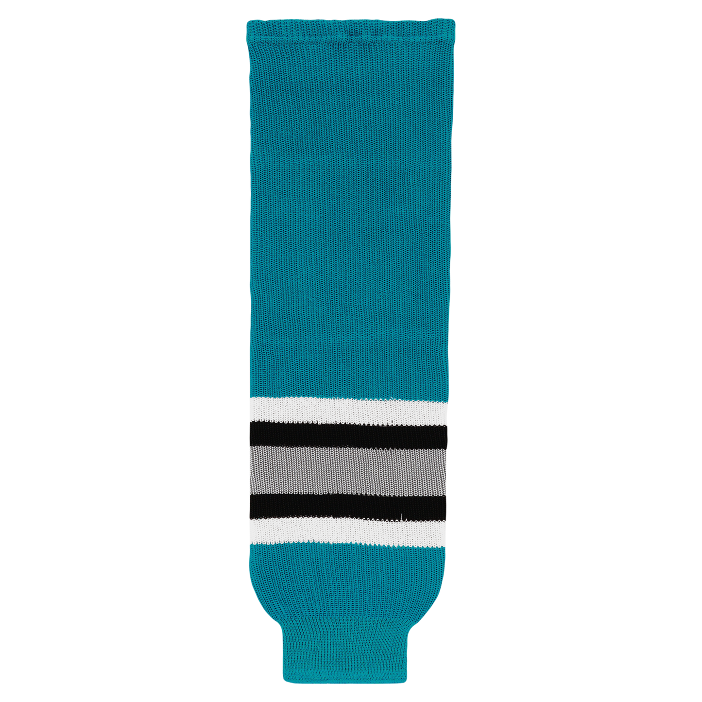 Athletic Knit (AK) HS630-636 San Jose Sharks Teal Knit Ice Hockey Socks - PSH Sports
