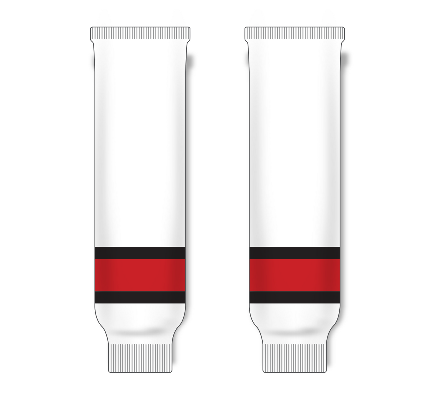 Athletic Knit (AK) HS630 2002 Team Canada White Ice Hockey Socks - PSH Sports
