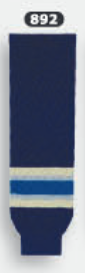 Athletic Knit (AK) HS630-892 2010 Columbus Blue Jackets Third Navy Knit Ice Hockey Socks - PSH Sports
